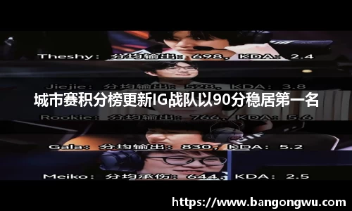 城市赛积分榜更新IG战队以90分稳居第一名